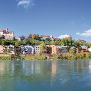 Blick auf Burghausen